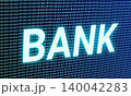 3d digital bank word isolated on digital 140042283