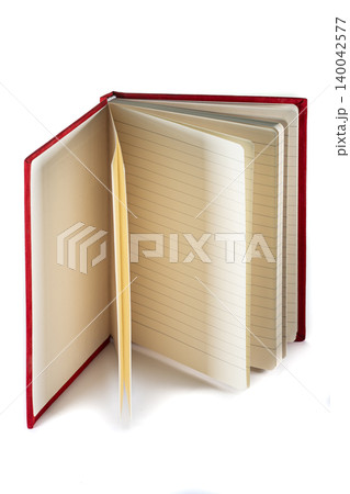close up of a blank velour fluffy notebook on white background with clipping path close up of a blank velour fluffy notebook on white background with clipping path 140042577