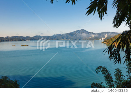 Rippling water view at Sun Moon Lake Rippling water view at Sun Moon Lake 140043586