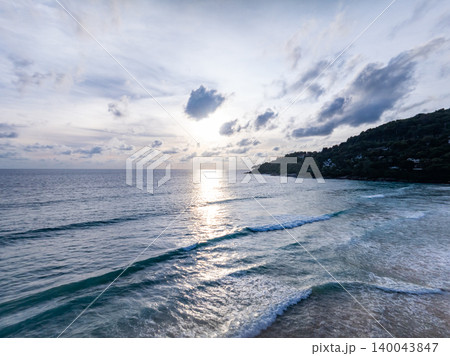 Beautiful sea with clear blue sky background in summer season Amazing sea and sun daylight relaxation landscape view in Phuket island Thailand for Summer and travel background Beautiful sea with clear blue sky background in summer season Amazing sea and sun daylight relaxation landscape view in Phuket island Thailand for Summer and travel background 140043847