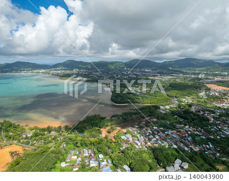 Aerial view landscape nature in summer season at Phuket island Thailand Aerial view landscape nature in summer season at Phuket island Thailand 140043900