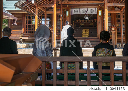 兵庫 廣田神社 神前式の風景 兵庫 廣田神社 神前式の風景 140045158