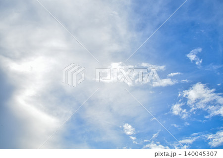 Beautiful and dramatic skyscape and cloudscape. Blue sky and clouds. Nature and background use. Beautiful and dramatic skyscape and cloudscape. Blue sky and clouds. Nature and background use. 140045307