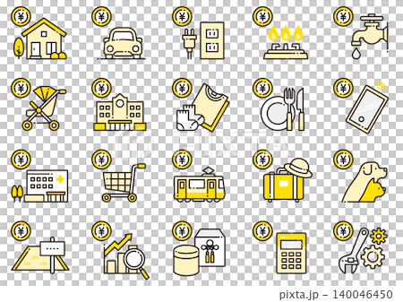Living expenses/expenses icon 03 140046450