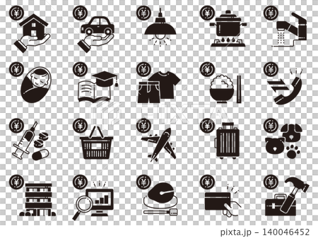 Living expenses/expenses icon 05 Living expenses/expenses icon 05 140046452