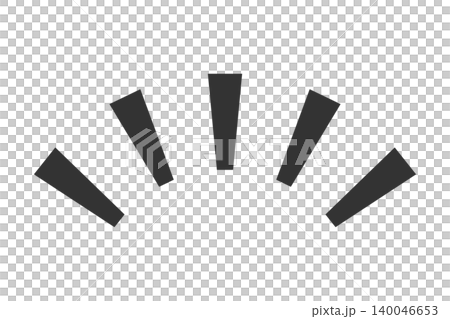 Attention/emphasis mark - Simple, flat design - Black Attention/emphasis mark - Simple, flat design - Black 140046653