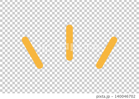 Attention/emphasis mark - Simple, flat design - Yellow Attention/emphasis mark - Simple, flat design - Yellow 140046702