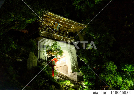 夜の江ノ島 瑞心門 夜の江ノ島 瑞心門 140046889