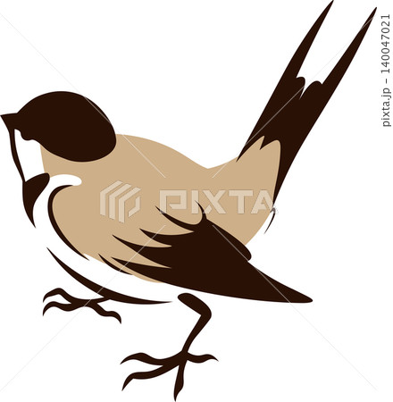 Swallow bird clipart traditional chinese brush painting style 140047021