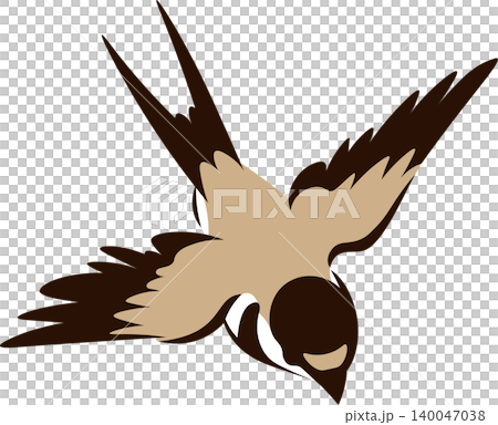 Swallow bird clipart traditional chinese brush painting style 140047038