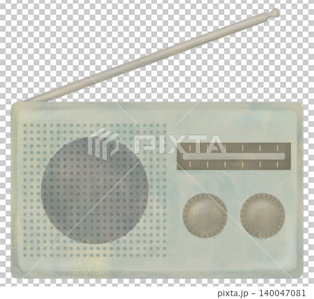 携帯ラジオのイラスト 防災グッズ 携帯ラジオのイラスト 防災グッズ 140047081