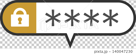 A vector icon for security authentication, featuring a key and password illustration inside a speech bubble, usable for member registration and identity verification. A vector icon for security authentication, featuring a key and password illustration inside a speech bubble, usable for member registration and identity verification. 140047230