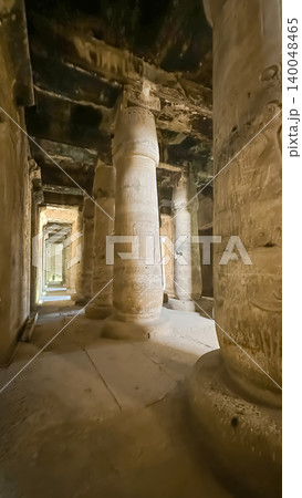 Beautiful interiors and ancient hieroglyphs in the Temple of Seti I in Abydos, Egypt. Beautiful interiors and ancient hieroglyphs in the Temple of Seti I in Abydos, Egypt. 140048465