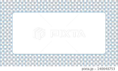 Grid memo frame, horizontal, light blue background, white border, rounded corners, simple design, writing space, grid. Grid memo frame, horizontal, light blue background, white border, rounded corners, simple design, writing space, grid. 140048753