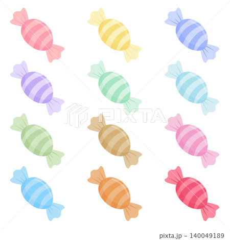 Pastel Candy Collection Set Vector Illustration Sweet Colorful Wrapped Candies Isolated on White Background Cute Flat Cartoon Dessert Clipart Bundle Pastel Candy Collection Set Vector Illustration Sweet Colorful Wrapped Candies Isolated on White Background Cute Flat Cartoon Dessert Clipart Bundle 140049189