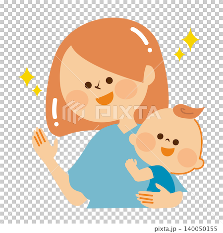 圖片描繪了一位容光煥發的產後媽媽 140050155