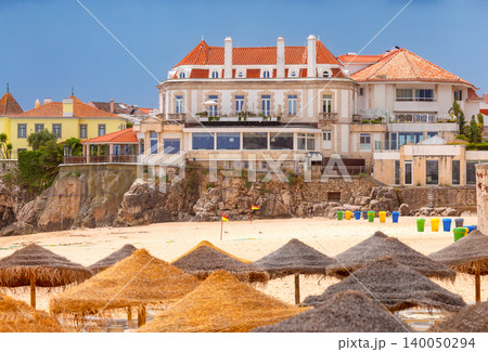 Historic seaside villa above sandy beach in Cascais Portugal 140050294