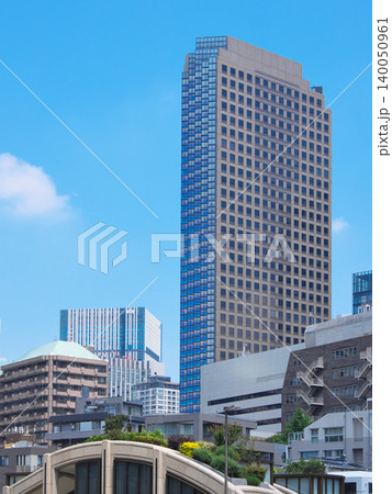 桜田通り（国道1号）より望む城山トラストタワー 　都市景観（2026年5月） 140050961
