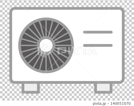 Icon illustration of an air conditioner's outdoor unit Icon illustration of an air conditioner's outdoor unit 140051070
