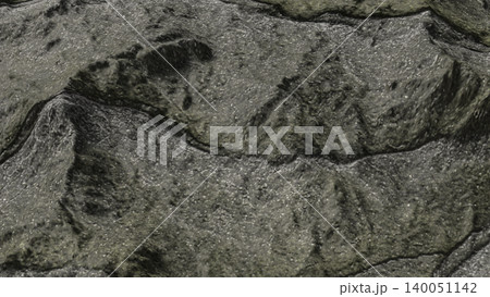 Rugged Dark Stone Surface Texture 3d render. 140051142