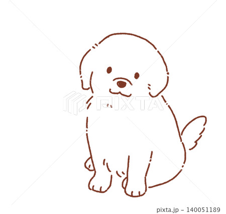 座っている犬 座っている犬 140051189