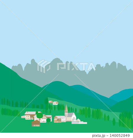 サンタ・マッダレーナ santa maddalena ドロミーティ dolomiti イタリア 夏 サンタ・マッダレーナ santa maddalena ドロミーティ dolomiti イタリア 夏 140052849