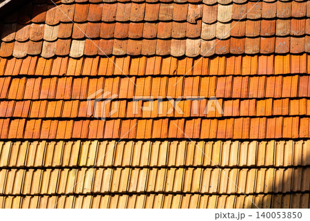 Clay Roof Tiles Texture Background Clay Roof Tiles Texture Background 140053850