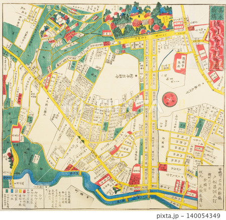 古地図「江戸切絵図」雑司ヶ谷音羽絵図 古地図「江戸切絵図」雑司ヶ谷音羽絵図 140054349