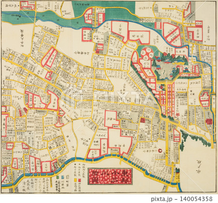 古地図「江戸切絵図」東都小石川絵図 140054358