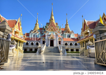 Beautiful view of Wat Tang Sai temple at Baan Krood, Prachuap Khiri Khan 140054414