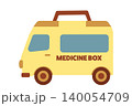 救急車の形をした救急箱のイラスト 140054709