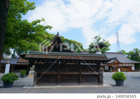 国府宮神社　蕃塀と儺追殿 140056565