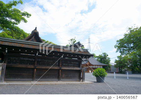 国府宮神社　蕃塀と儺追殿 140056567
