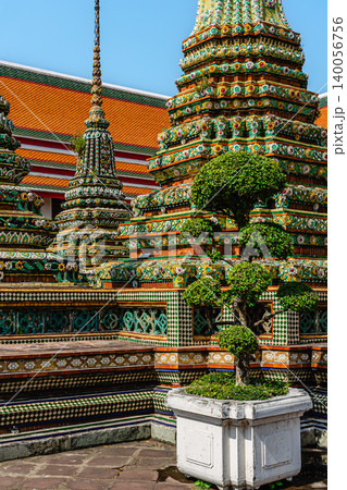 Temple of the Reclining Buddha in Bangkok, Thailand. Temple of the Reclining Buddha in Bangkok, Thailand. 140056756
