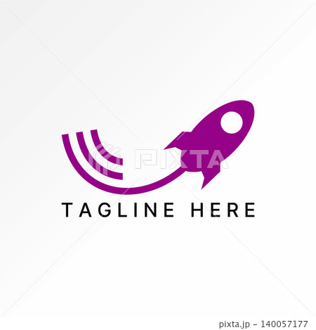 Rocket line smoke behind adventure mission universe fast space startup goal logo design graphic concept creative premium vector stock image top sell Rocket line smoke behind adventure mission universe fast space startup goal logo design graphic concept creative premium vector stock image top sell 140057177