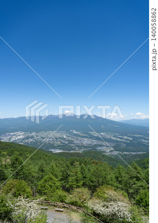 八ヶ岳展望所から見た景色(入笠山) 八ヶ岳展望所から見た景色(入笠山) 140058862