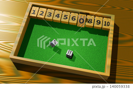 シャット・ザ・ボックス（Shut the Box）Jackpot Dice Game 140059338