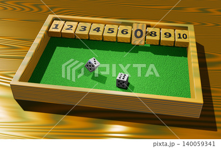 シャット・ザ・ボックス（Shut the Box）Jackpot Dice Game 140059341