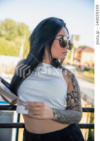 Portrait of a nice brunette Portrait of a nice brunette 140059349
