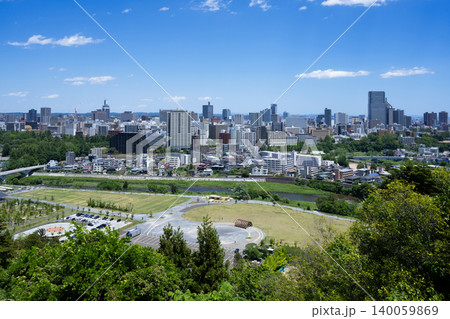 青葉城址からの仙台市街 青葉城址からの仙台市街 140059869