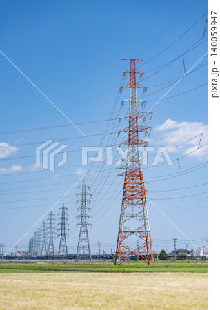 鉄塔　高圧鉄塔　送電線 140059947