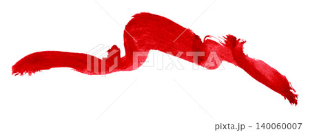 red brush isolated on transparent background red watercolor 140060007