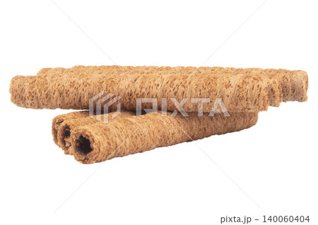 Chocolate roll bar isolated on white background Chocolate roll bar isolated on white background 140060404