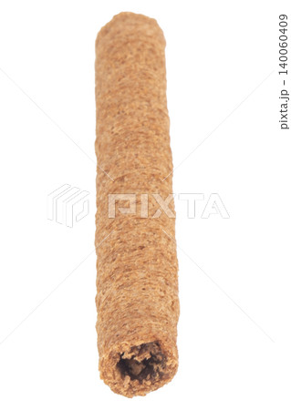 Chocolate roll bar isolated on white background Chocolate roll bar isolated on white background 140060409