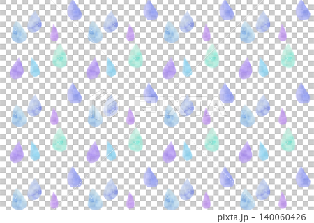 水彩滴圖案清晰藍綠色 140060426