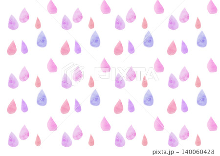 水彩しずく模様　美しいピンクと紫 140060428