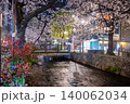 京都高瀬川 夜桜 140062034