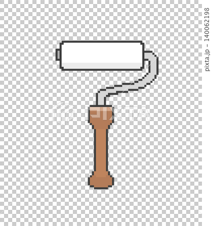 ペイントローラー_ドット絵(白) ペイントローラー_ドット絵(白) 140062198