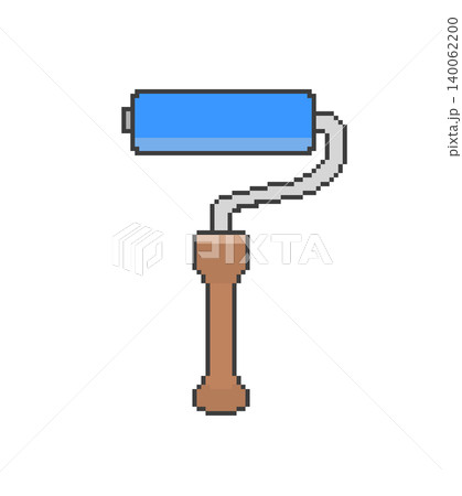 ペイントローラー_ドット絵(青) ペイントローラー_ドット絵(青) 140062200