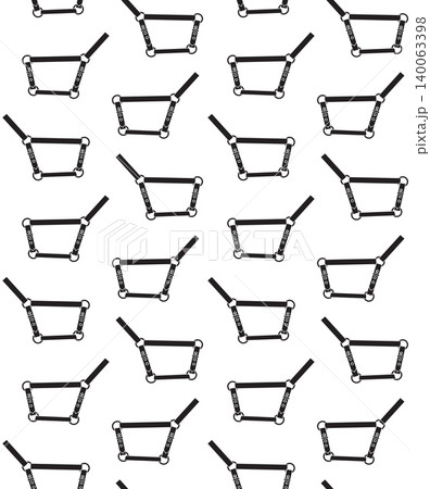 Vector seamless pattern of flat horse halter 140063398
